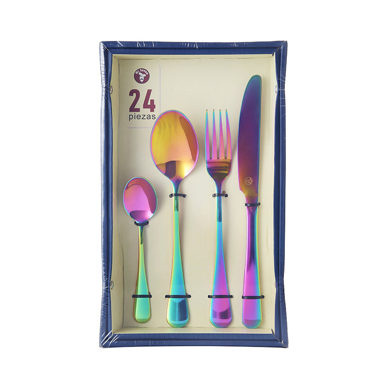 Serie juego cubiertos colores 70188