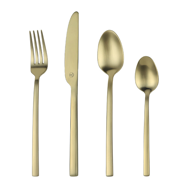 90023 Sets de cuberterías Oro Mate
