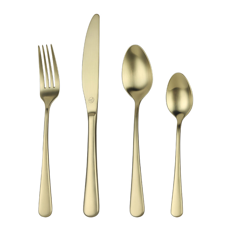90017 Sets de cuberterías Oro Mate