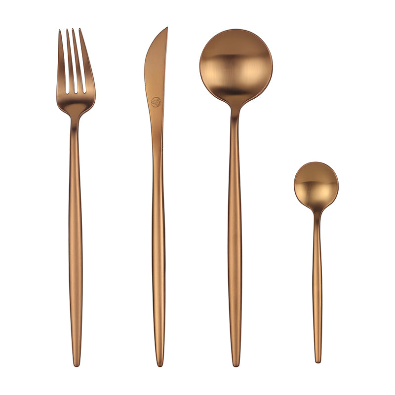 90028 Sets de cuberterías Oro rosa Mate